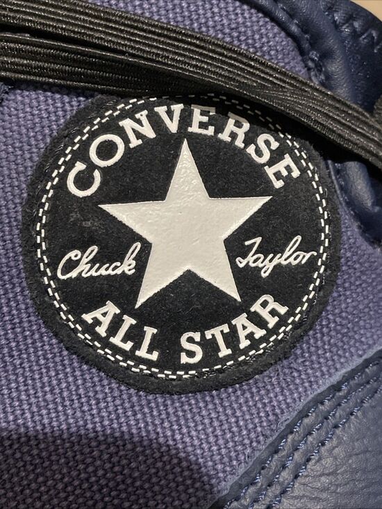 Converse Chuck Taylor All Terrain Waterproof Navy Leather A05570C M6.5 W8.5